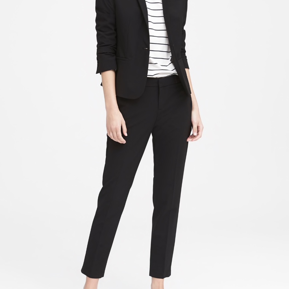 Ryan Slim Straight-Fit Washable Italian Wool Pant